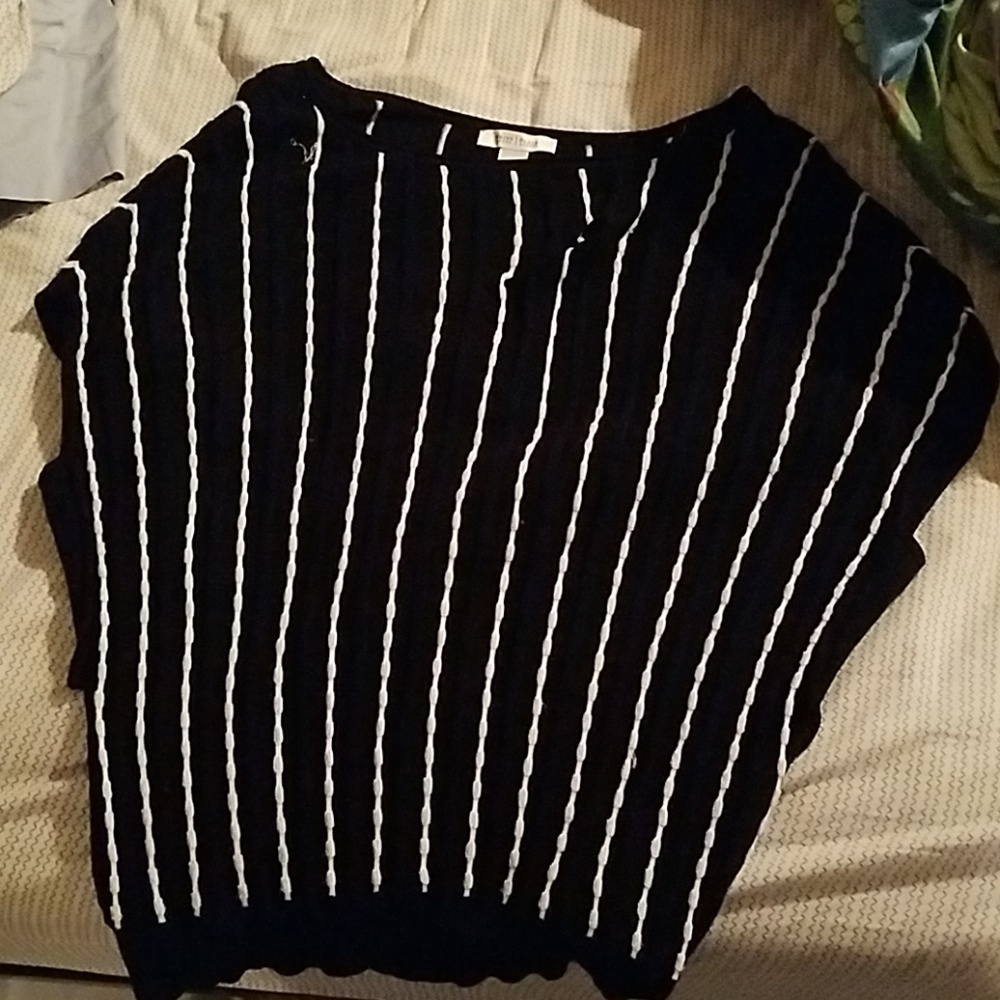 White House Black Market Striped Sleeveless top.